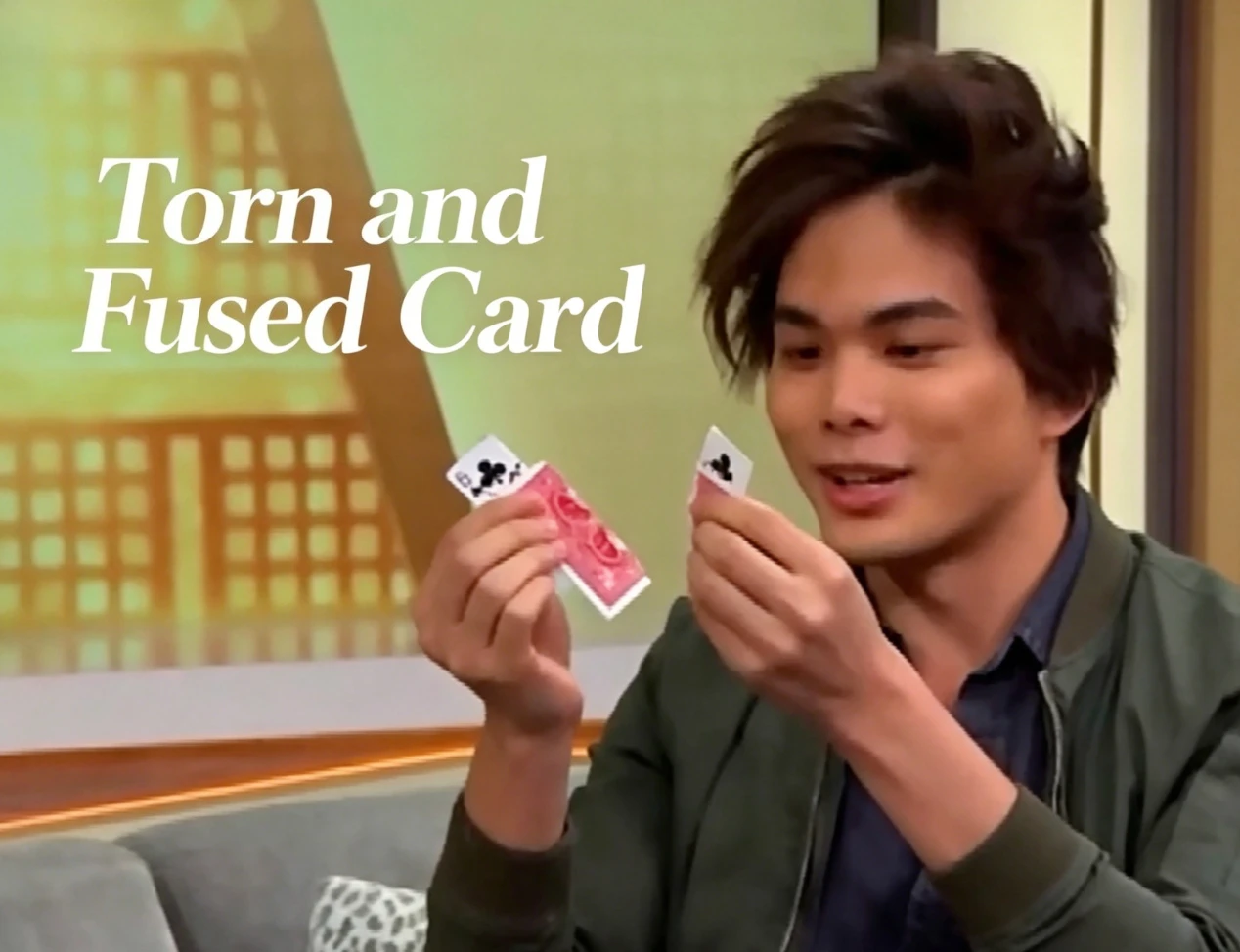 Shin Lim Torn & Fused Card Set Magic Props Professional Close-Up/Street Magic Trick Beginner's Guide Premium Illusion Gimmick