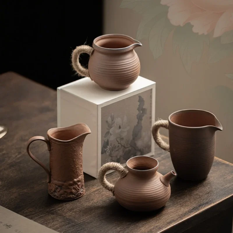 Rock clay Public Cup Ceramic Chahai Cup Kung Fu Tea Accessories Tea Infusers Sharing Cup Tea Dispenser