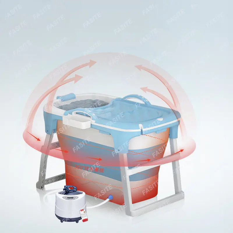 Hot Tub Large Full Body Folding Bath Adults Family Bucket Bathtub with Baby Legs Foldable Bath Bucket Banheira Ice Bath SY50YP