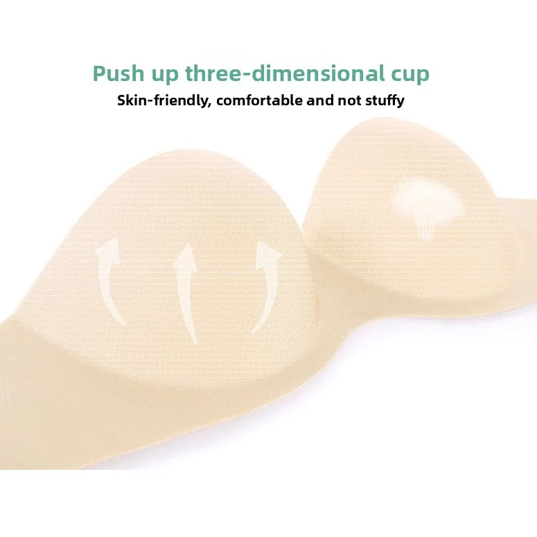 Plus Size Soft Support Nahtloser, einteiliger, geraffter BH für große Brüste, rote Damenunterwäsche in Übergröße ohne Seitenflügel