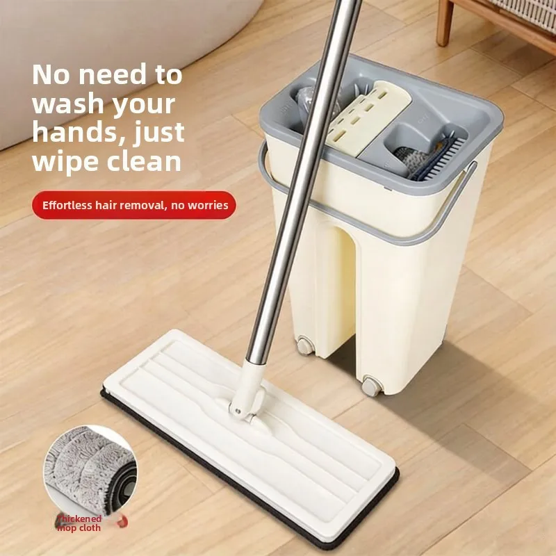4 Pack Washable Mop Replacement Pads Microfiber Flat Refills Reusable Wet Dry