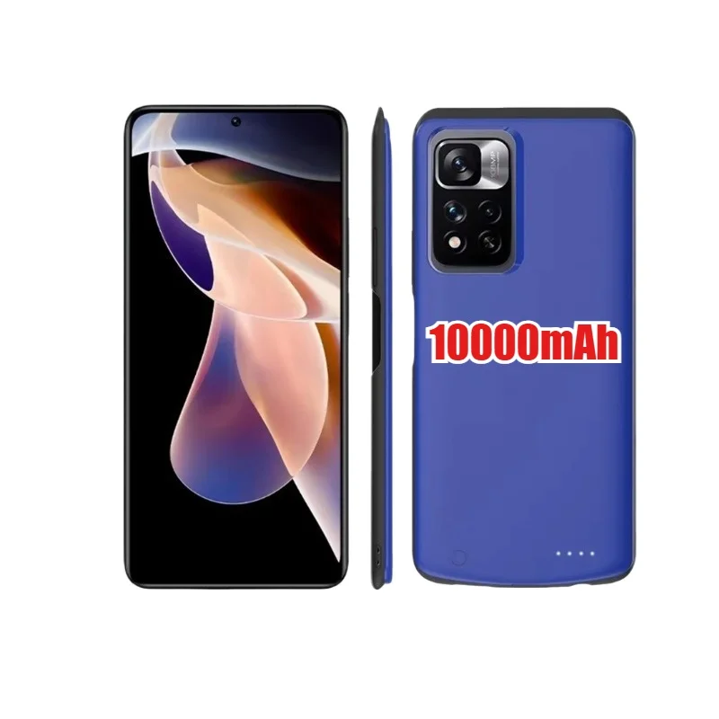 New 10000mAh Power Cover for XiaoMi Redmi Note 12 11 Pro Plus External Battery Charger Case for Note 10 Portable Power Bank Case