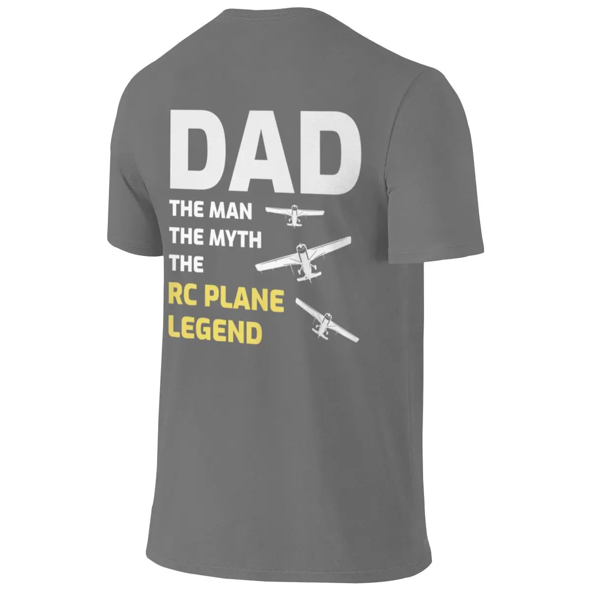 RC Model Planes Airplane Dad Fathers Day Gift Breathable Reversible T-shirt High-End Minimalism Double Edging Tee