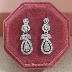 2023 New Products Luxury Pear  Earrings for Women Anniversary Gift Christmas Jewelry Wholesale E7967