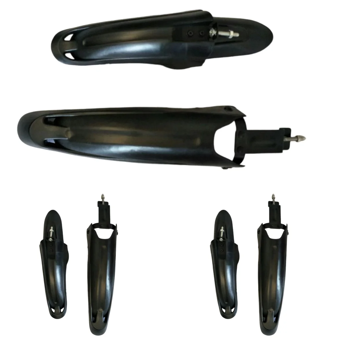 

For Mountain Bike Black Bike Mudguard Front And Rear Mudguard Black Color Effective Splash Prevention For 24 26 Inches