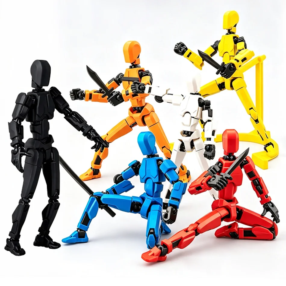 Multi-Jointed Movable Shapeshift Robot 3D Printed Mannequin Dummy Action Figures Toys Kids Adults Parent-children Games gifts