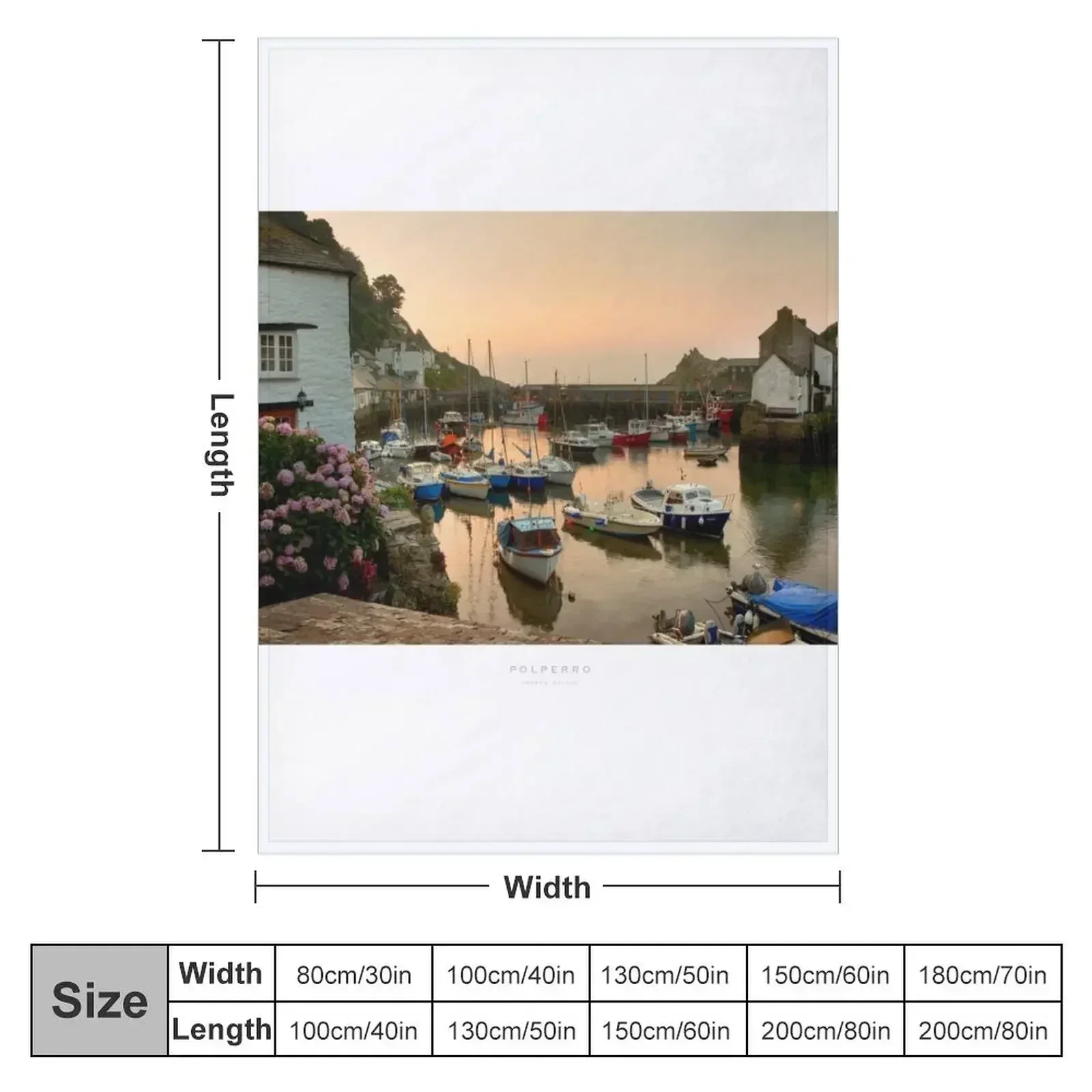 Polperro, Cornwall Throw Blanket Soft Big Camping Luxury decorative Soft Beds Giant Sofa Blankets