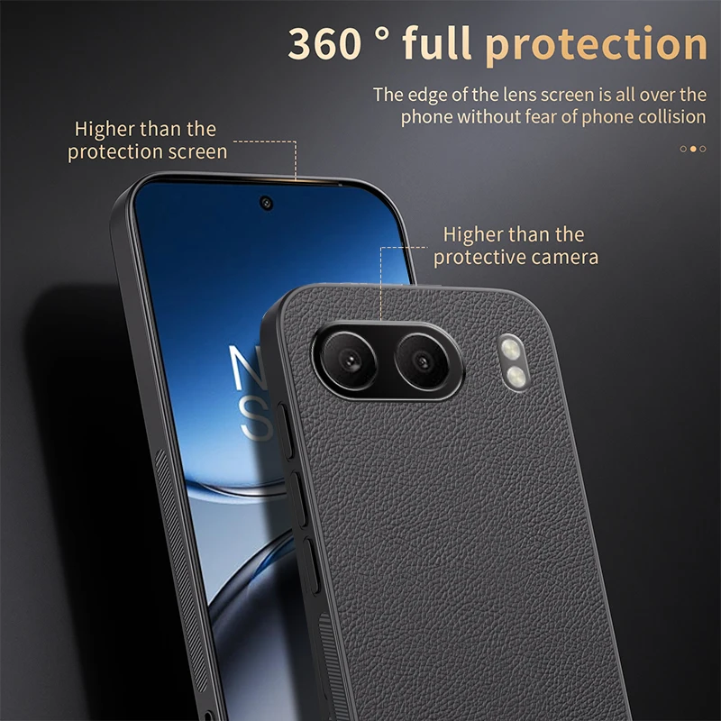 Luxury Business Leather Soft Frame Magnetic Cover For OnePlus Nord 4 Nord4 5G Phone Cases Capa