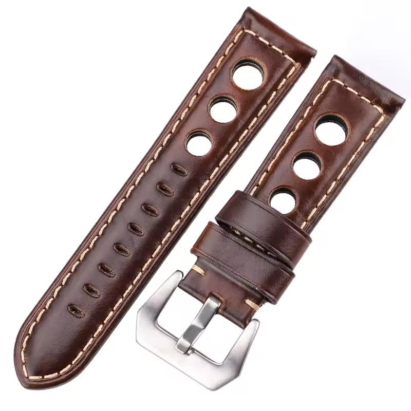 Cowhide Watch Strap Bracelet Vintage Genuine Leather 20mm 22mm 24mm Watchband Women Men Fashion Watch Band Belt With Pin Buckle - Image 8