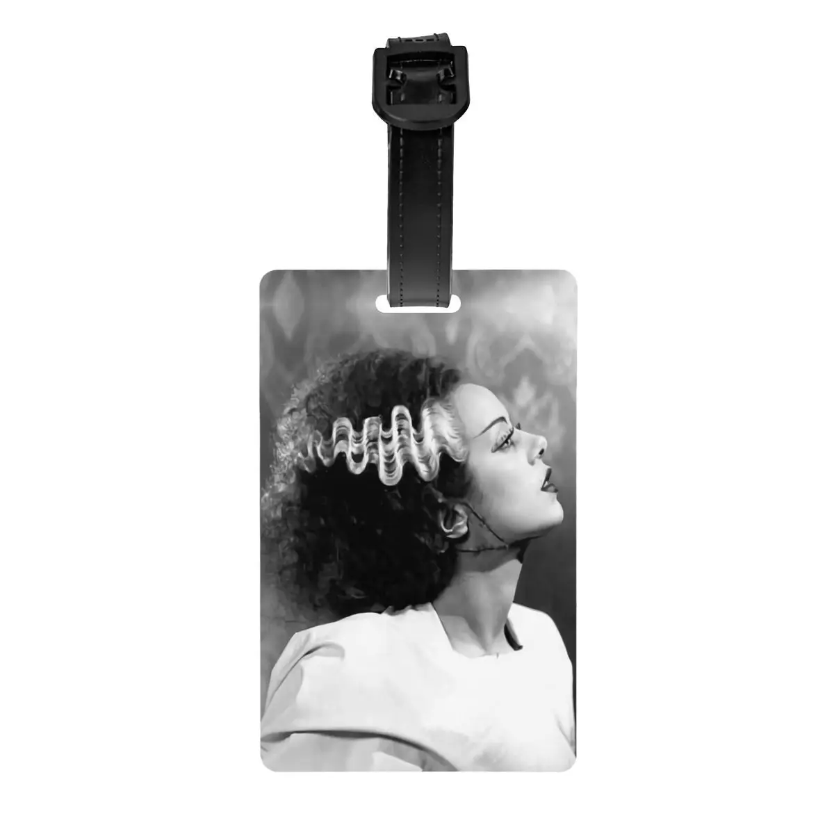 

Bride Of Frankenstein Luggage Tag Science Fiction Horror Film Suitcase Baggage Privacy Cover ID Label