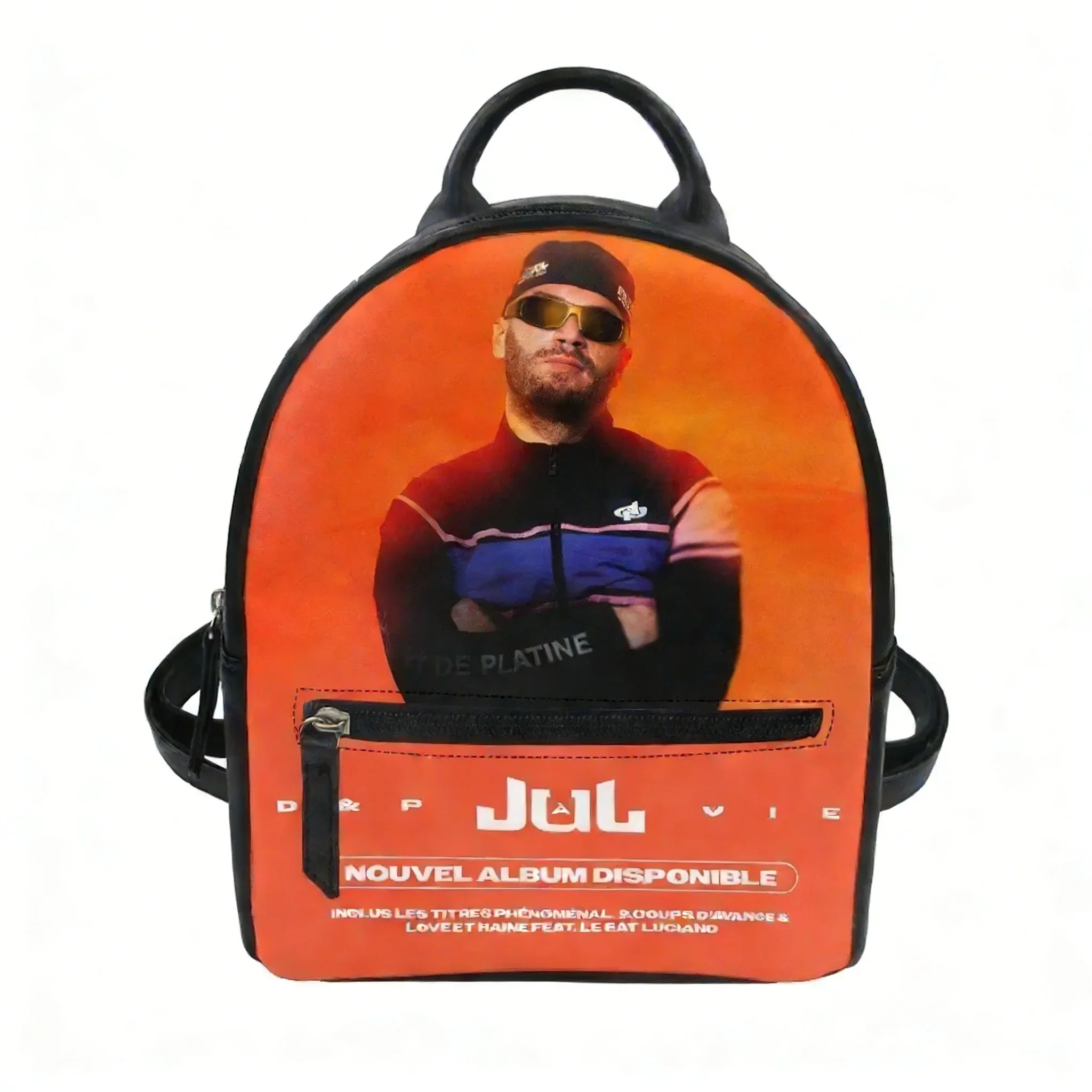 Rapper JUL C'est Pas Des Lol Custom Backpack Purse Women Carter Schoolbags Double Shoulder Bag Mini Daypack Leather Travel Bag