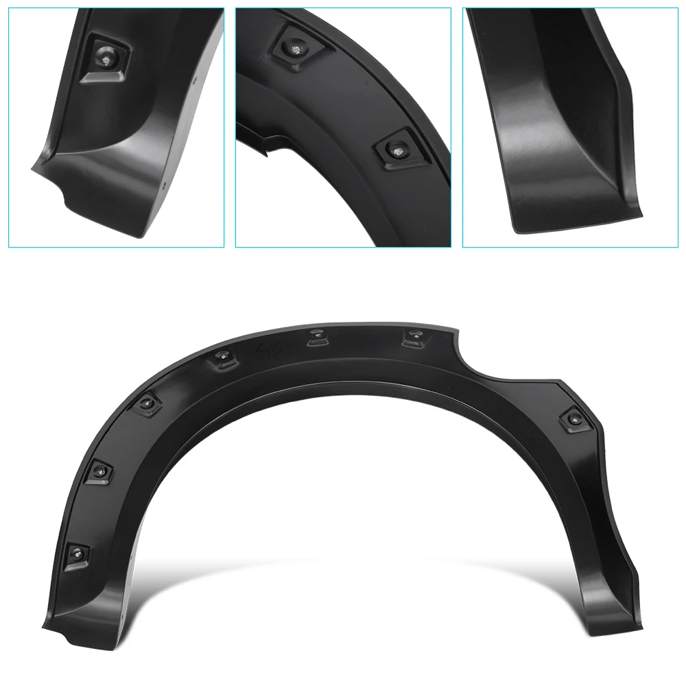 Pocket Style Fender Flares For Nissan Navara D40 2006 2007 2008 2009 2010 2011 2012 2013 2014 Wheel Arch 4X4 Car Accessories