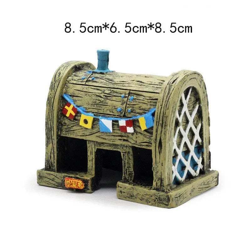 مجموعة سبونجبوب شخصيات الحركة دمى كرتونية صغيرة لتزيين خزان الأسماك وإكسسوارات حوض السمك هدايا عيد ميلاد الأطفال #6