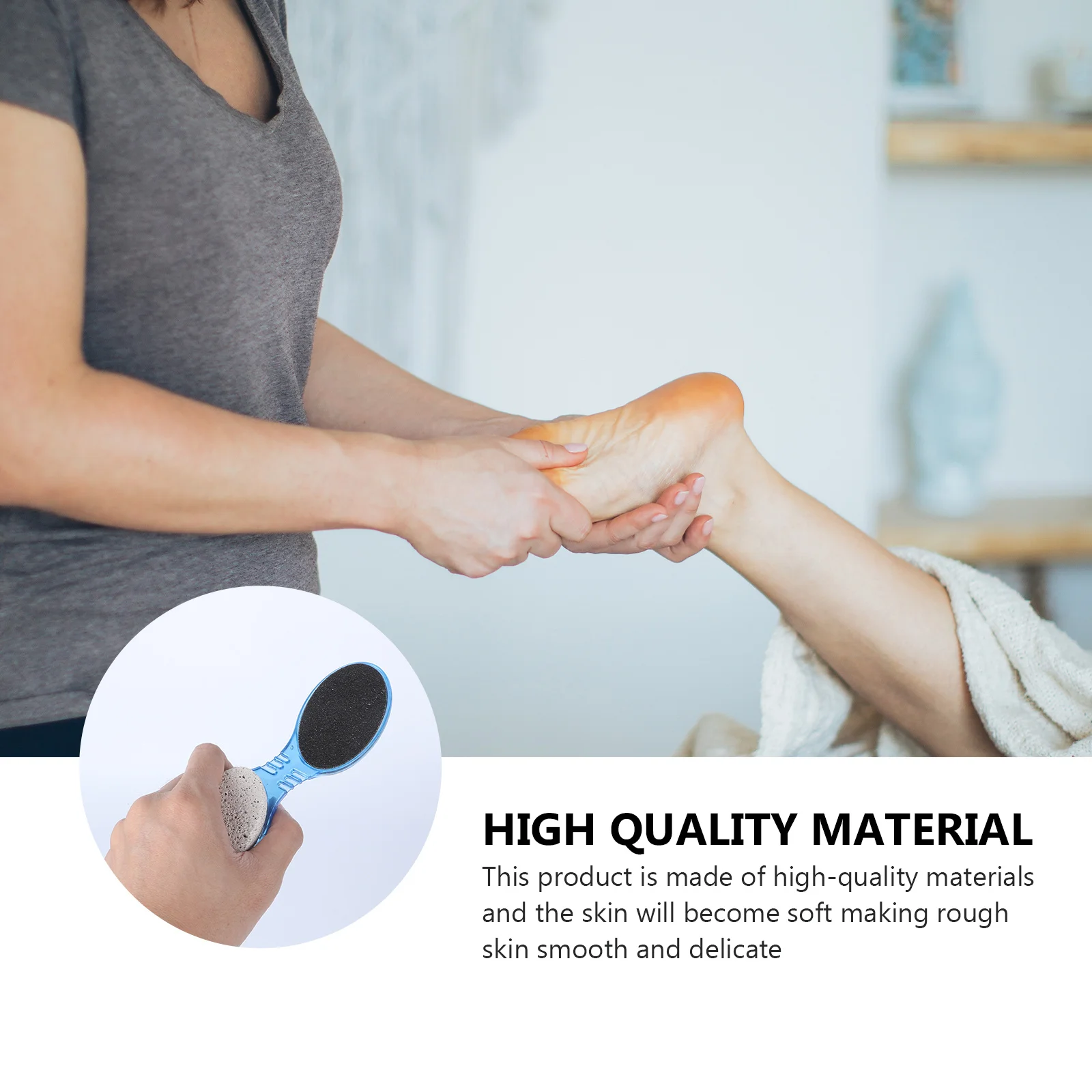 4 in 1ケアキット 軽石フットファイル ネイルブラシ 角質除去ツール 角質除去スムーザー 足やすり