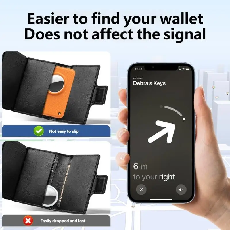 

Trackers Cover Locator Sleeve Protective Case Wallet Case Holder for Purse Handbag Wallet Thin Card Size 896C