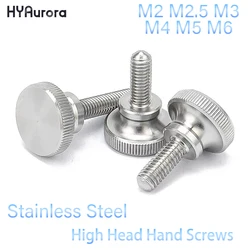 M2 M2.5 M3 M4 M5 M6  Stainless Steel Knurled High Step Head Wing Hand Tight Thumb Screw Adjusting Bolts GB834