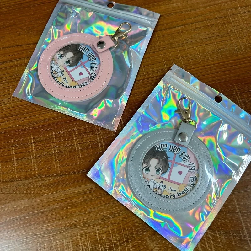 Bar protection cover pendant pain bag for outdoor transparent storage display circular peripheral badge pendant bag storage bag