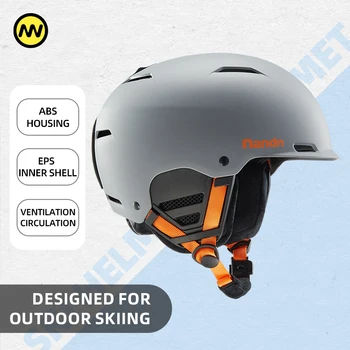 NANDN Skihelm Snowboard Kohlefaser Antikollisionshelm Erwachsene Skiausrüstung Motorrad Schneehelm