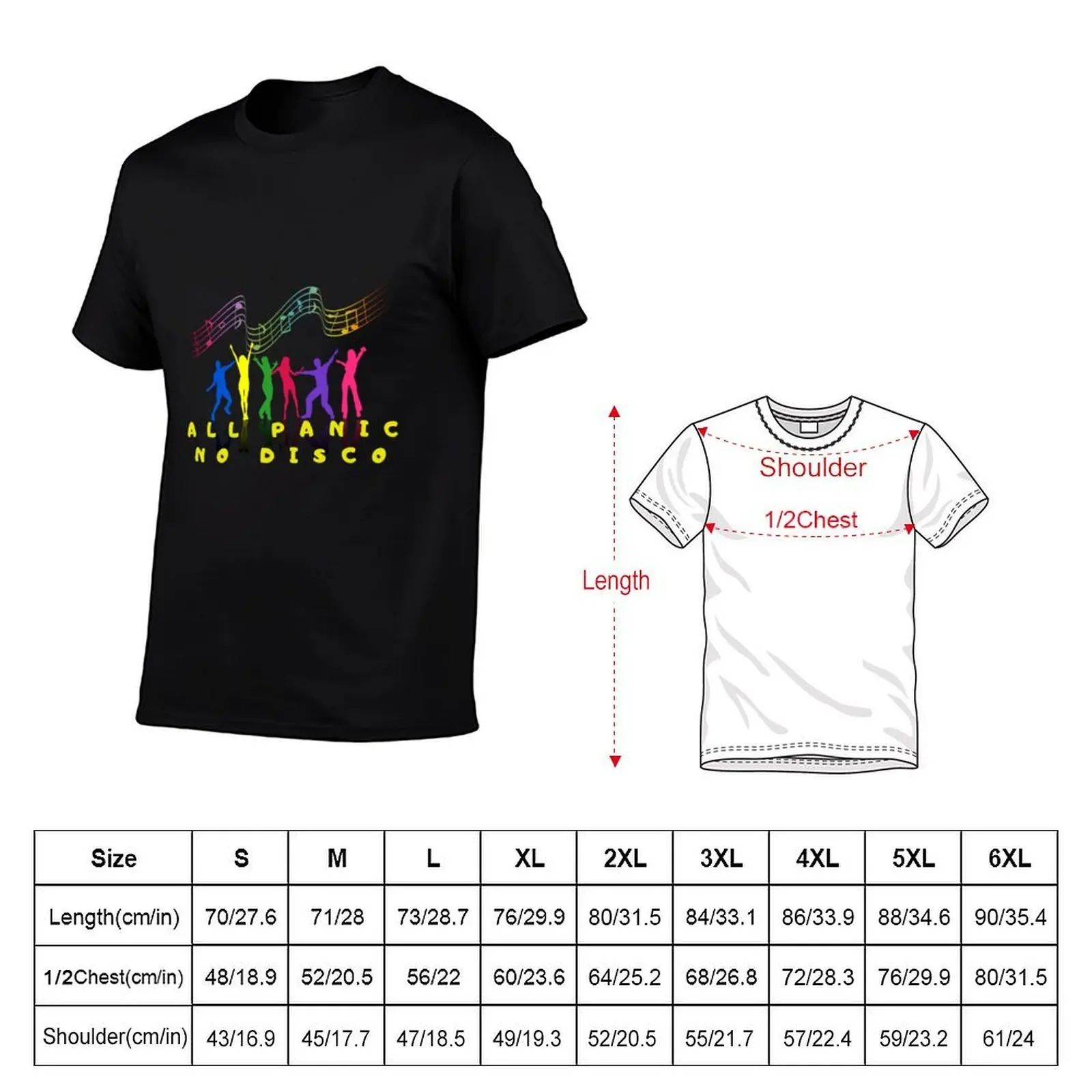 All Panic No Disco Dancing T-Shirt anime tshirt Louboutins T-shirts for men cotton