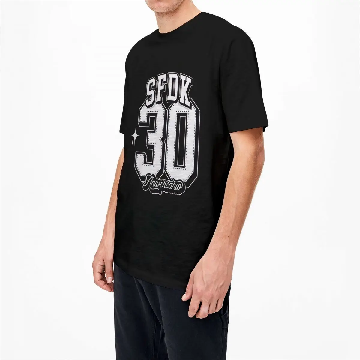 Camiseta SFDK de 30 ° aniversario para hombre, camisetas de moda de verano, ropa de calle suelta, ropa de algodón puro, regalo