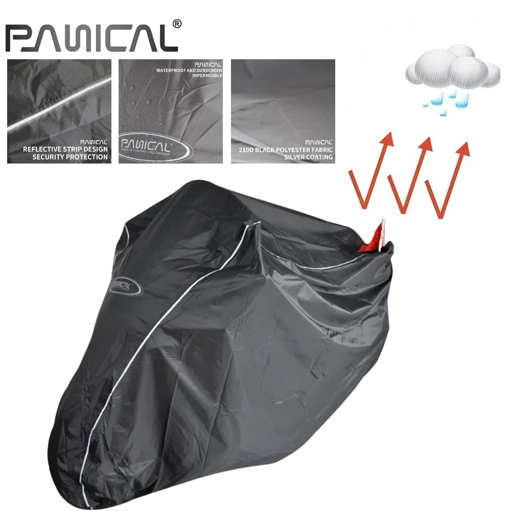 

Motorcycle Outdoor Protective Cover Universal Outdoor Waterproof Rain Protection Case Dust UV Proof Sun For Motorbike Size L XL