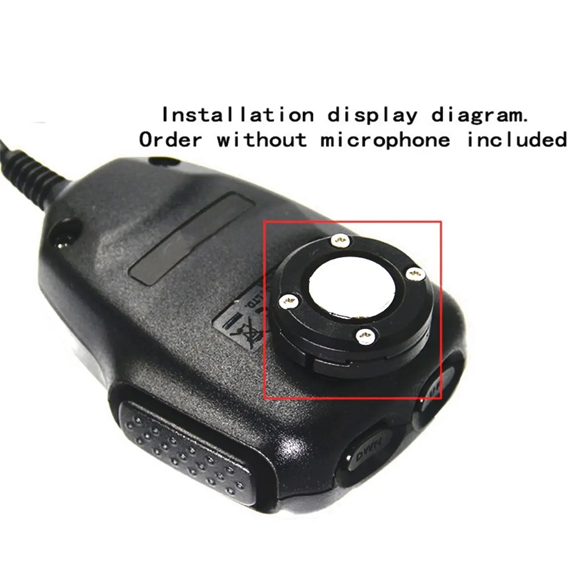 Suporte Magnético N94R para Microfone, Suporte Fixo para Microfones de Mão, Suporte de Parede para FT7900R 510DR MH48 SSD85 Preto