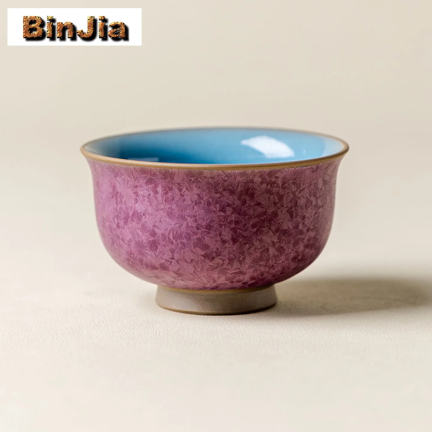 

Фиолетовая чайная чашка с кристаллами льда, роскошная чайная чаша, кувшин для воды, чайная дегустация, ароматическая чашка, чашки Jianzhan Master, предметы домашнего чая