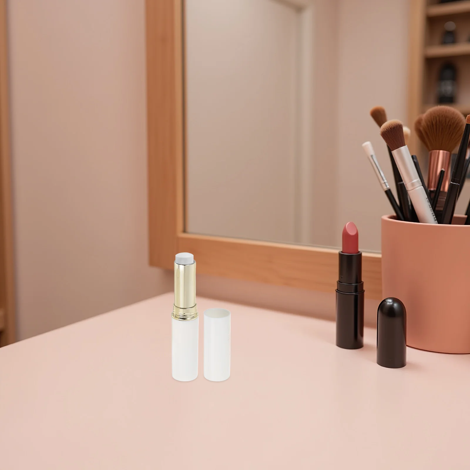 6 piezas 2. Tubos de bálsamo labial de plástico vacíos, contenedores de brillo de labios DIY, recargables para cosméticos hechos a mano, 3 dorados, 3 plateados