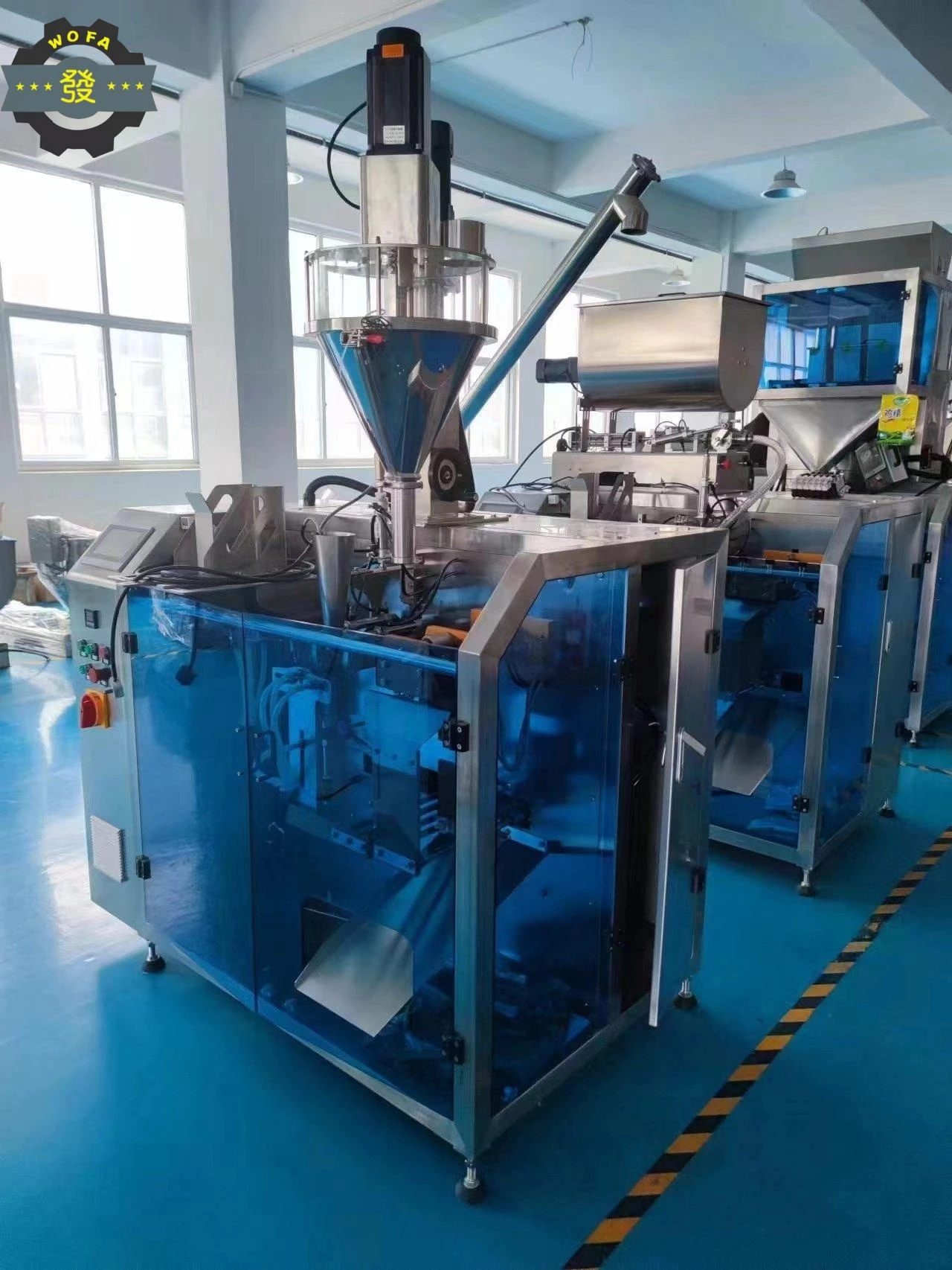 Good Quality Automatic Horizontal Coffee/Milk Leaf/Matcha Powder Pre-Made Sachet Zipper Filling Sealing Machine PLC 30-55