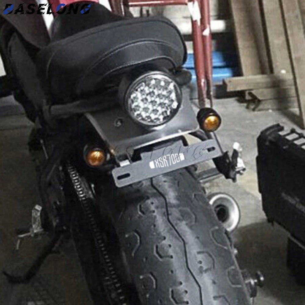 

For YAMAHA XSR700 XSR 700 2015 - 2024 2025 Motorcycle Accessories Rear Tail Frame Fender Eliminator License Plate Holder Bracket