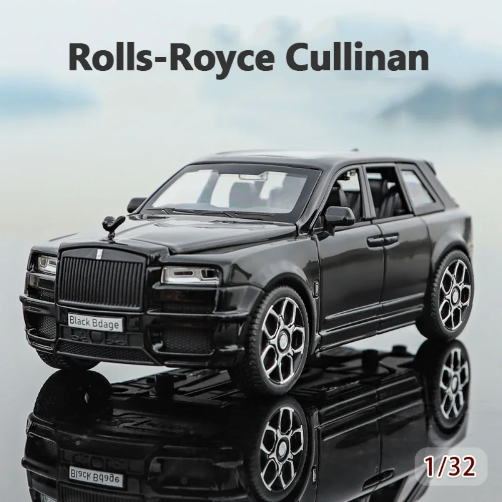 1:32 Rolls Royce Cullinan SUV Car Model Toys Diecast Alloy Miniature Vehicles Sound Light Cars Toy for Boys Kids Collection Gift