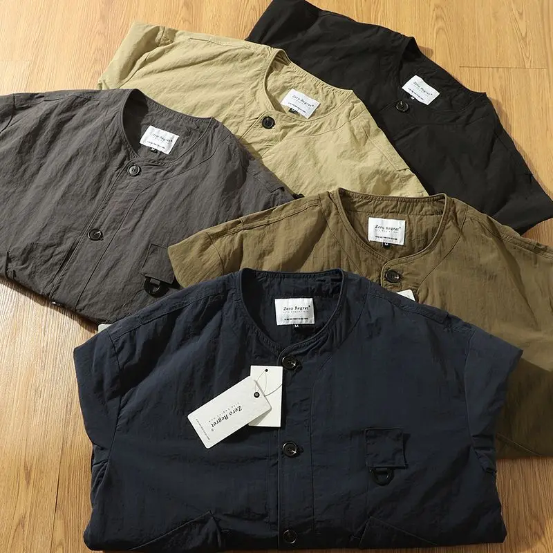 

Outdoor Nylon Workwear Jaet Loose ex Vintage Lapel Layering Waterproof Polyester Fabric Spring Autumn Seasonal Youth Fa...