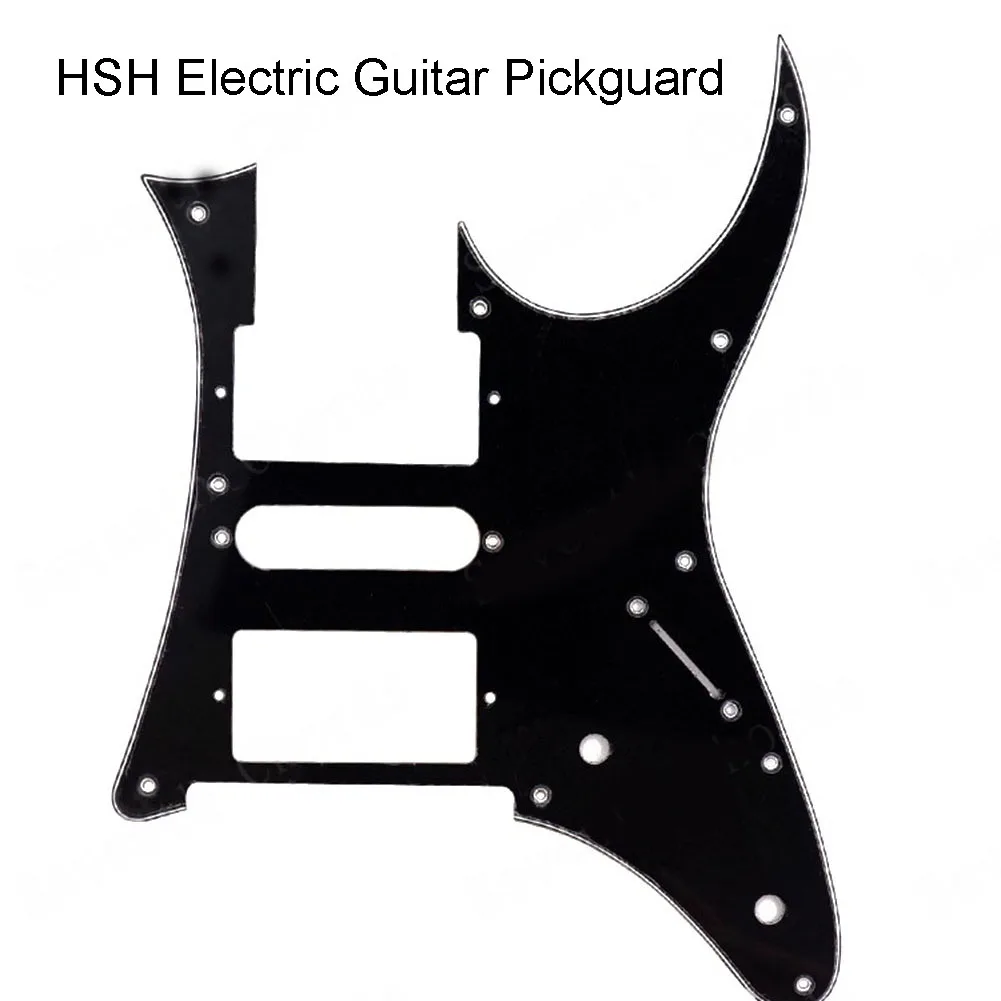 Premium Electric Guitar Pickguard HSH Humbucker Replacement Scratch Plate White/Black Ibanez RG250 Style 10 Holes Guitar Parts