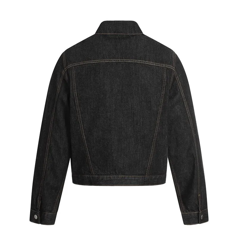 2026 Spring Men's Retro Washed Old Denim Jacket Loose Version Casual Versatile Jacket