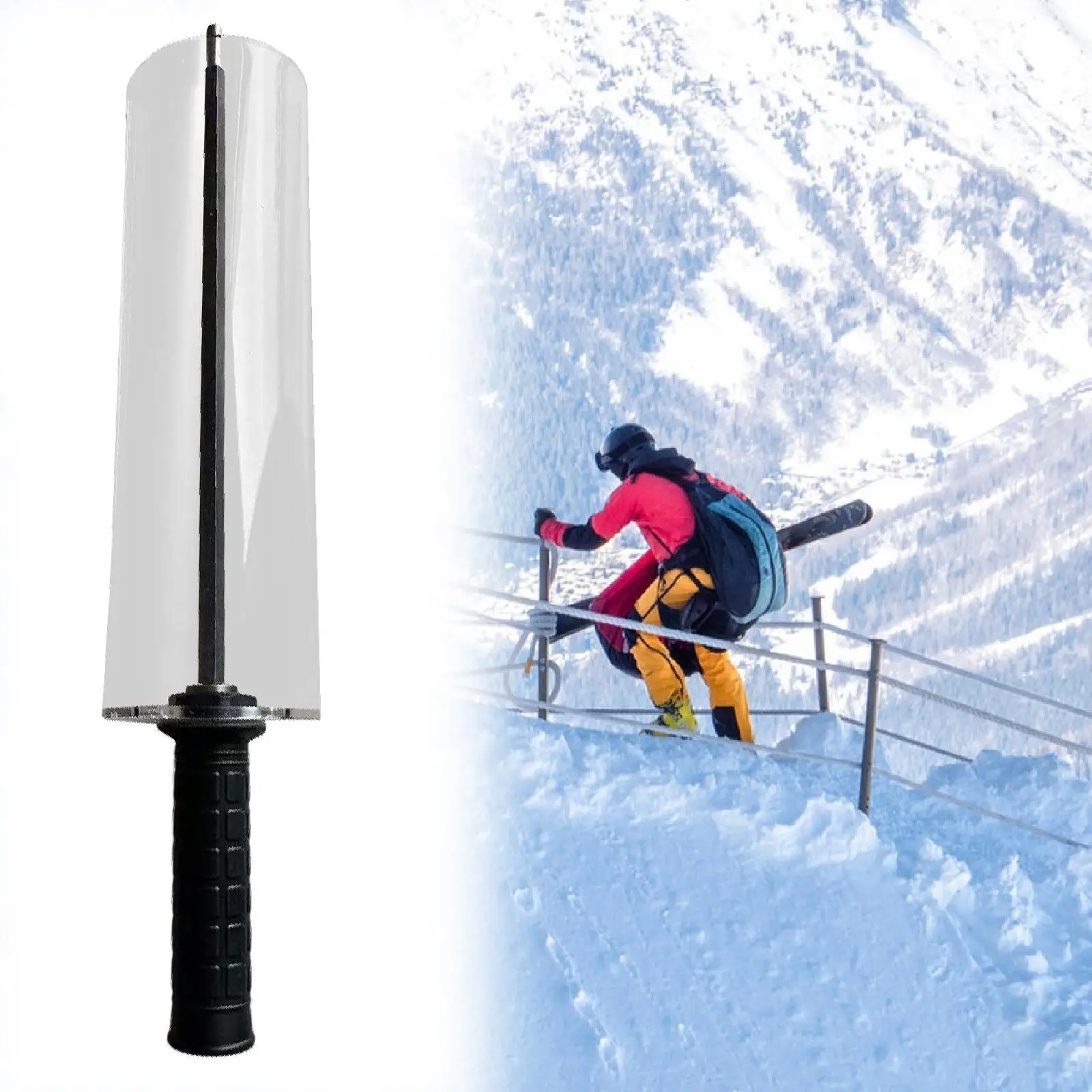 

Набор ручек для лыжной щетки, профессиональные аксессуары, многоразовая удобная обработка, практичная ручка щетки для вощения на лыжах для путешествий на лыжах