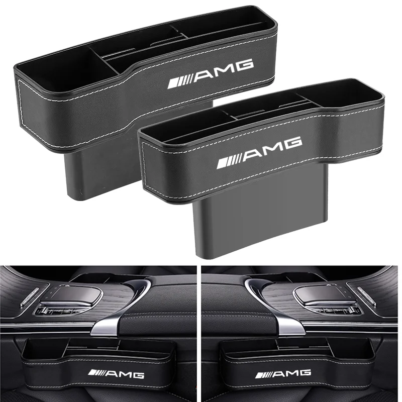 

Car Seat Gap Organizer Leather Car Seat Crevice Storage Box For Mercedes-Benz CLA CLS GLA GLS GLB GLC GLS GLE GT EQA EQB EQC C63