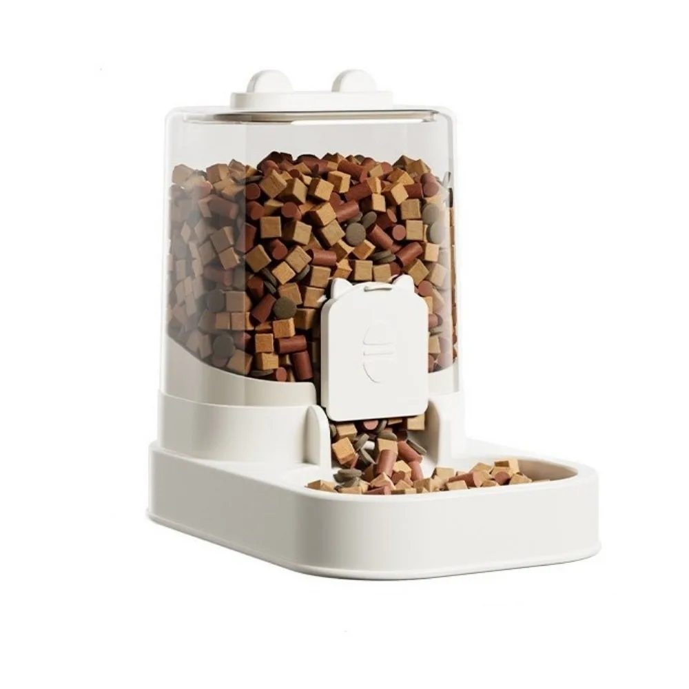 

Transparent Automatic Pet Feeder Large Capacity Spill Proof Pet Food Storage Dispenser Plastic Gravity Food Feeder for Cats Dogs