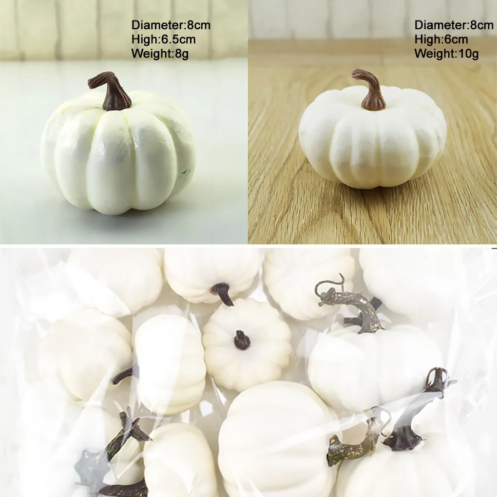 هالوين الاصطناعي رغوة صغيرة القرع الكتابة على الجدران محاكاة صورة الدعائم ديكور المنزل الطرف 6 قطع