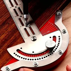 Woodworkers Edge Ruler Protractor Angle Finder Woodworking Design Ruler with Protractor T Square woodworking scribing tools