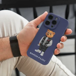 BARON FILOU-Frosted Phone Cover, Soft Case for iPhone 15, 14, 13, 12, 11 Pro, Mini, 7, 8, Se Plus, Xr, X, Xs Max, Sea Blue Sport