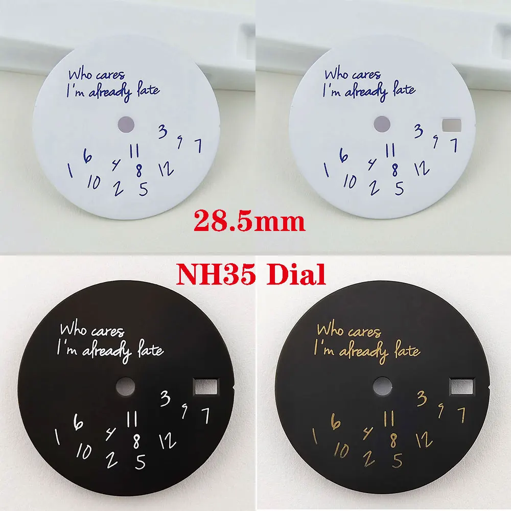 

Индивидуальный циферблат NH35 диаметром 28,5 мм подходит для аксессуаров для часов с механизмом NH35 NH36 4R.