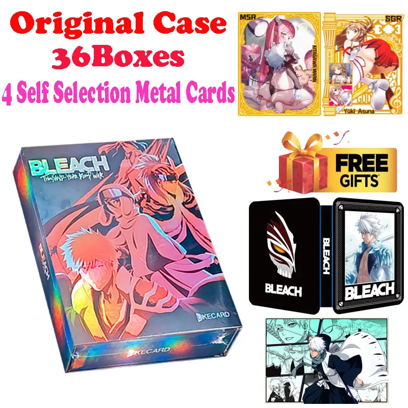 Wholesale 2024 New Like 4 Bleach Card TCG Japanese Anime Card Games Cosplay Board Game Collection Cards Doujin Toys Hobbies Gift