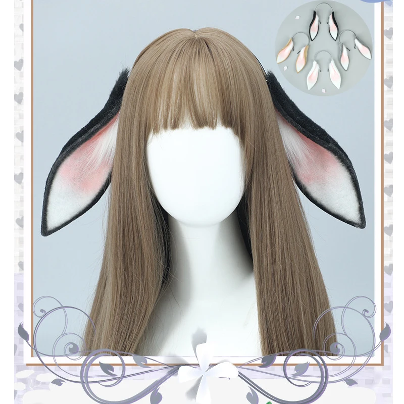 الكبار لطيف أفخم الأرنب آذان الأرنب العصابات الشعر Loppy الأذن أرنب الشعر هوب الحلو فتاة تأثيري اكسسوارات هالوين حفلة تنكرية الدعائم