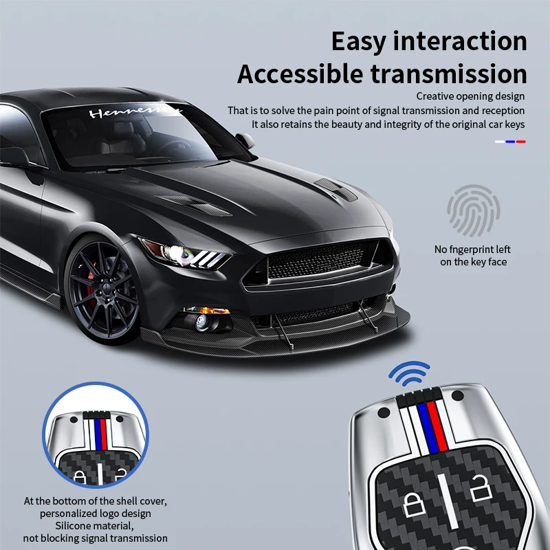 4 /5 Buttons Zinc Allo Car Key Case Cover For Ford Fusion Mondeo Mustang F-150 Explorer Edge 2015 2016 2017 2018 Car Accessories