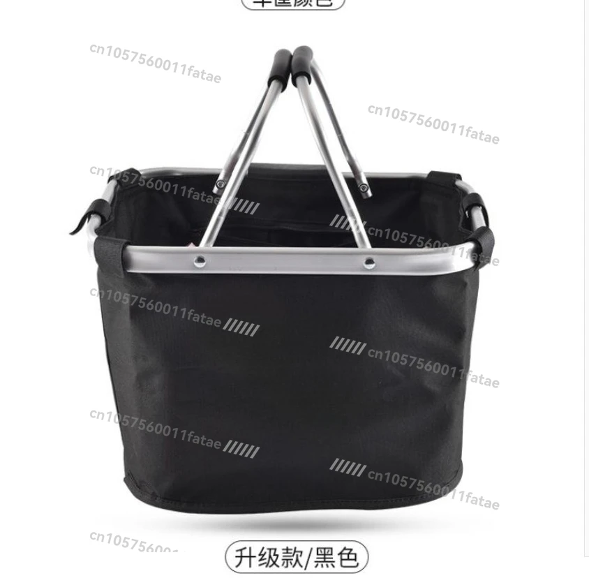 

New Environmentally Friendly Cloth Pocket Basket, Waterproof Electric Vehicle Bicycle Canvas Basket Folding Cloth Basket