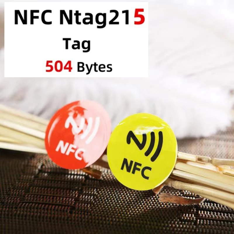 10Pcs Coloful Fast Reading Tag NFC Sticker 13.56 MHZ 540Bytes RFID NFC Tag Stickers Adhesive Labels for NFC Phones Self-adhesive