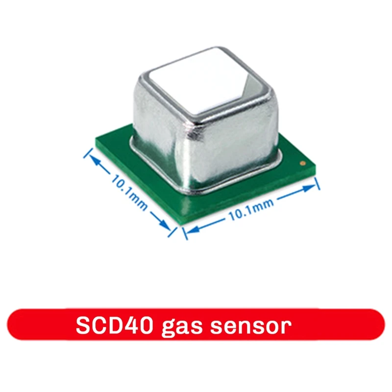 وحدة استشعار الغاز FULL-SCD40 تكتشف درجة حرارة ورطوبة ثاني أكسيد الكربون في اتصال I2C بمستشعر واحد