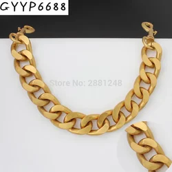 1PC Satin Gold 25MM Aluminum Chain Light Weight Purse Thick Chain Strap Crossbody Underarm Bags Handbag  Accessories