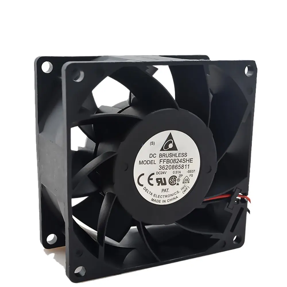 

For Delta FFB0824SHE -ROO 8038 80x80x38mm 8CM 24V 0.51A Cooling Fan Drive