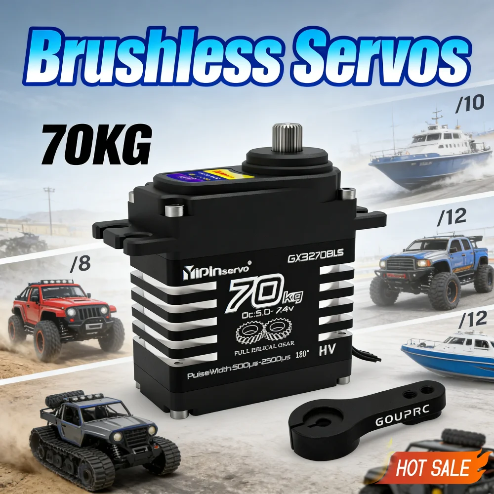 

Надежные бесщеточные сервоприводы для радиоуправляемых внедорожников, грузовиков и лодок: высокая точность и быстрый отклик, идеально подходят для хобби.